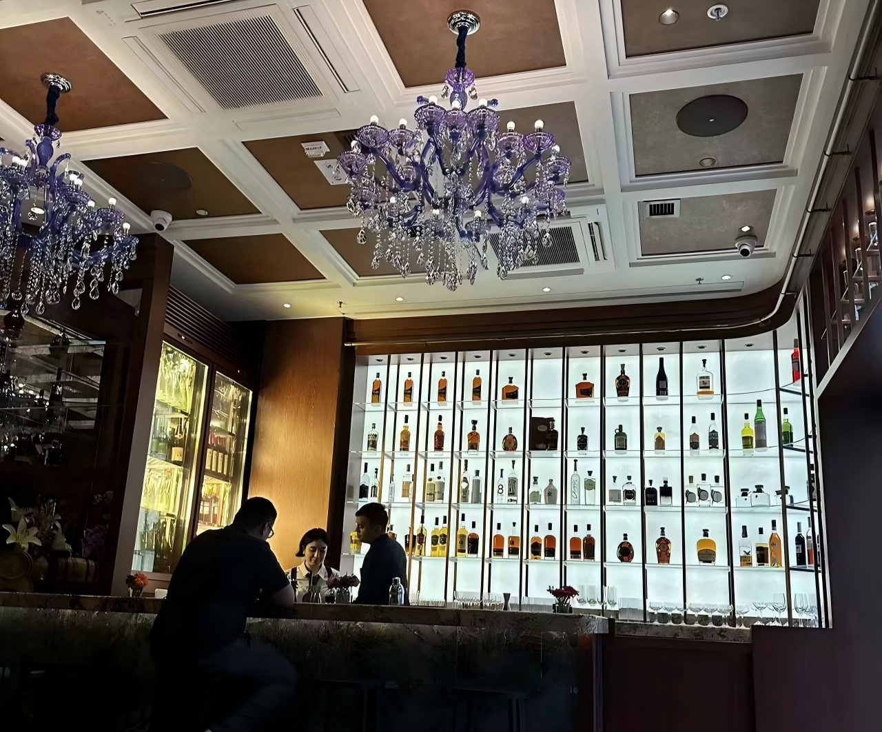 Custom DMX512 Lighting System for Wine Cabinet in a Hong Kong Restaurant